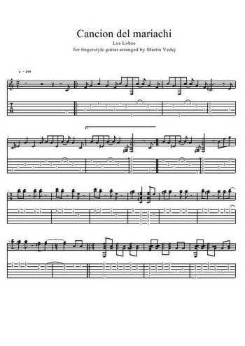 Cancion del mariachi